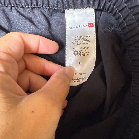 Quiksilver Black Elastic Waist Drawstring Shorts Men’s XL - Picture 4 of 4